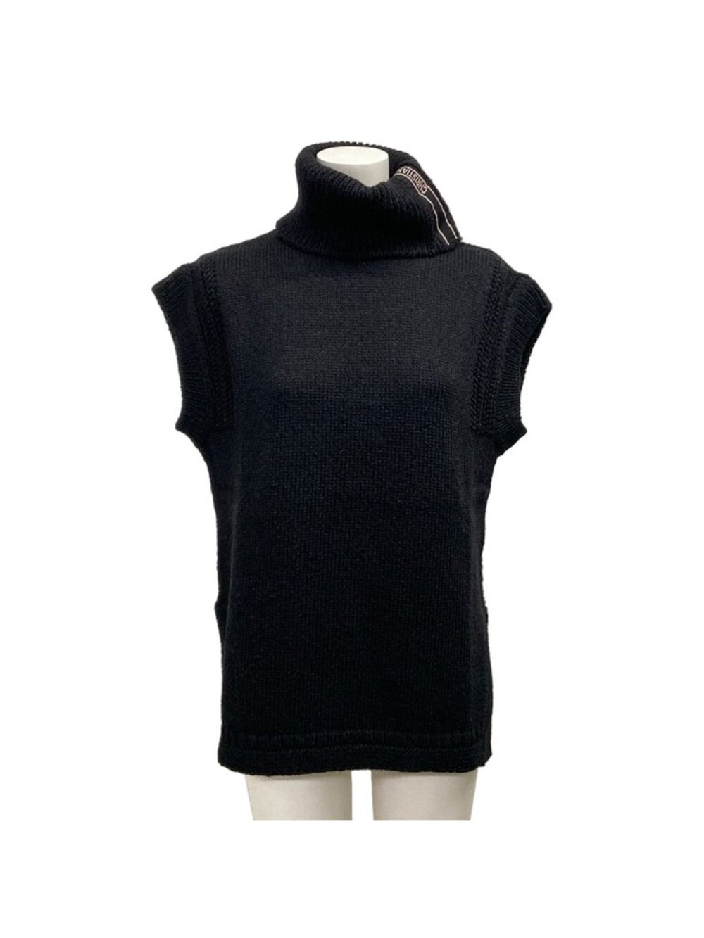 Dior Sleeveless Sweater I Black Wool 42